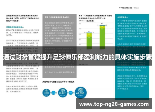 通过财务管理提升足球俱乐部盈利能力的具体实施步骤