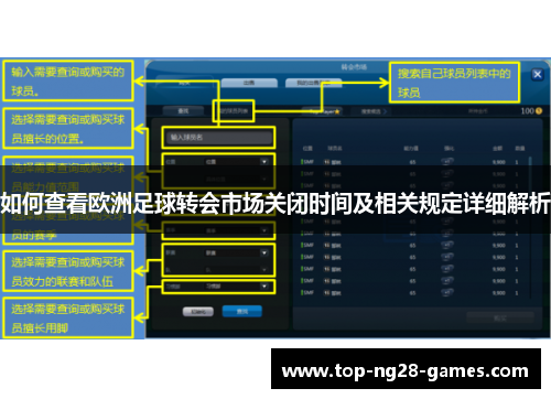 如何查看欧洲足球转会市场关闭时间及相关规定详细解析