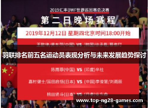 羽联排名前五名运动员表现分析与未来发展趋势探讨 羽联排名前五名运动员表现分析与未来发展趋势探讨